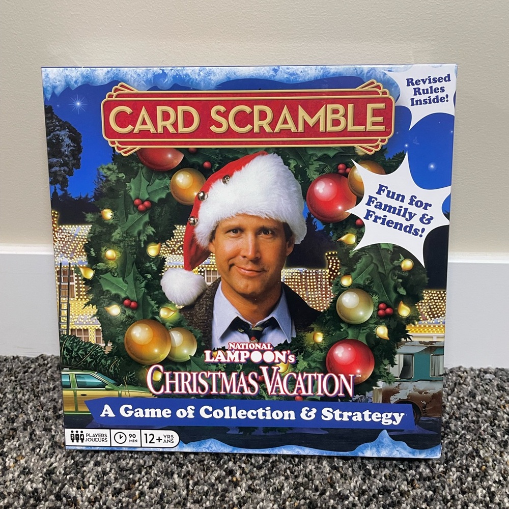 National Lampoons Christmas Vacation Card Scramble Board Game